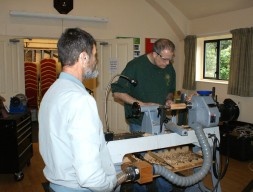Paul showing something to Geoff